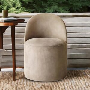 Stylish Cocoon Cozy Comfort Chair - Upholstered Armless Chair for Small Apartments - Image 1