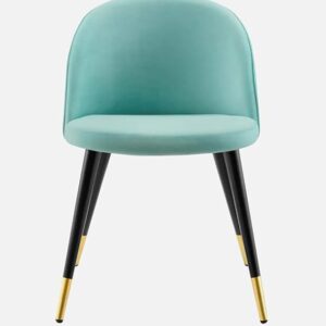 Modway Cordial Style Mint Performance Velvet Dining Chair with Metal Legs - Modern Accent Chair - Image 1
