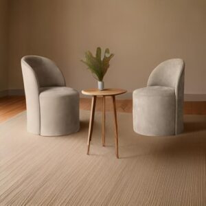Stylish Cocoon Cozy Comfort Chair - Upholstered Armless Chair for Small Apartments - Image 6
