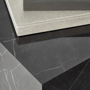 Luxurious Black Marble Finish Wood Cube Side Table – 50 cm Height, 45 cm Width, 45 cm Depth – Elegant & Durable Accent Piece for Home & Office - Image 5