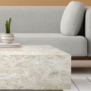 TANUSH FURNITURES Modern Furniture Omani Engineered Wood Coffee Table 39x29x14 inches Coffee Table - Modern Rectangular Center Table - Image 4